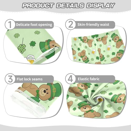 Cute Bear St Girls Leggings Soft Comfortable Athletic Leggings Dancing Pants for 4-10 Years3