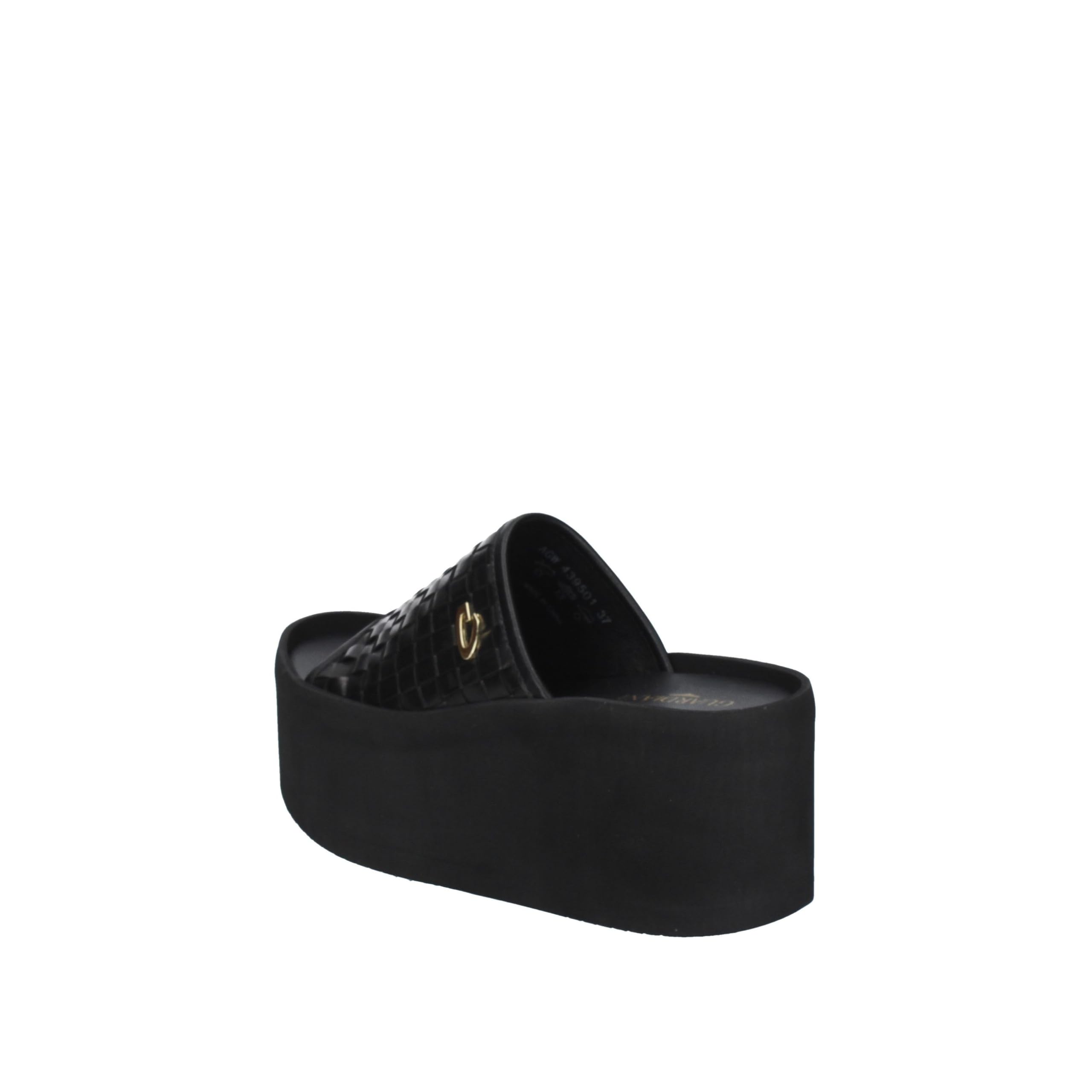 Gardiens mal noir avec compensée pour femme, Noir , 38 EU