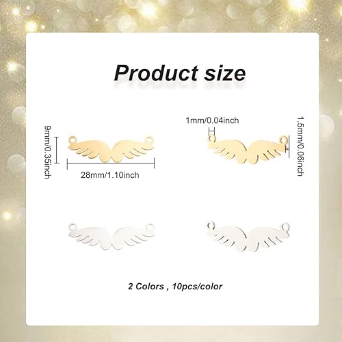 Miniatura 2 de DICOSMETIC Enlace Charm Corazón Doble Bucles Amor Colgante Hueco Acero Inoxidable Charm para DIY Joyería, Acero inoxidable, Acero inoxidable