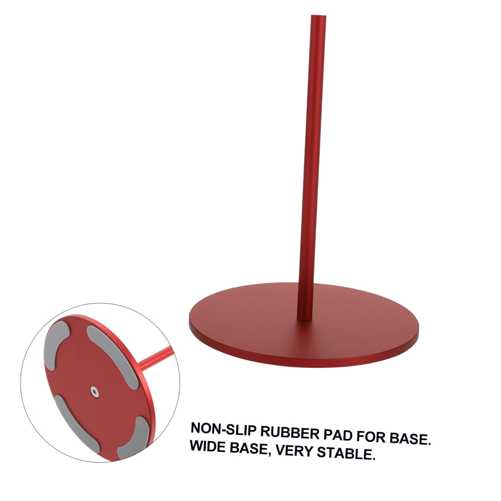Gatuida Supporto per Cuffie da Scrivania Design Liscio e Curvo Rosso in Lega di Alluminio Organizer per Headset Gaming e Accessori Computer Desktop
