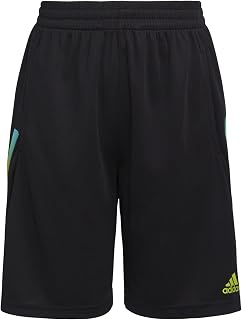 adidas Boys' Little AEROREADY Gradient 3S Short 42, Black with Multi, 7