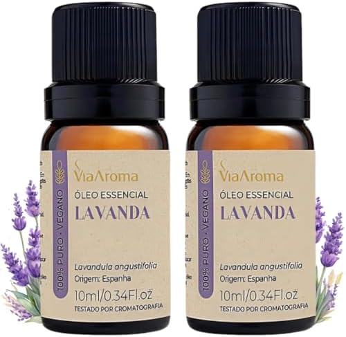 Kit 2 Óleo Essencial de Lavanda 100% Puro Via Aroma