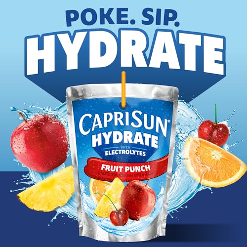 Capri Sun Hydrate Electrolytes Drink, 10 Pouches, Fruit Punch, 6 oz - image 5
