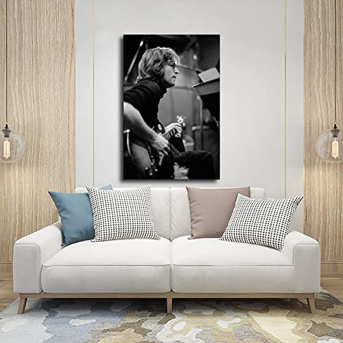 Poster John Lennon (7) sur toile pour décoration de chambre à coucher, paysage sportif, bureau, chambre, cadeau, 40 x 60 cm - Les Beatles, Paul McCartney, John Lennon, RIngo Starr, George Harrison Poster John Lennon (7) sur toile pour décoration de chambre à coucher, paysage sportif, bureau, chambre, cadeau, 40 x 60 cm – Image 5