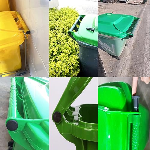 Image of 12 Pack Wheeled Trash Can Lid Latch Pins Rotating Hinge Axle Plug OD 2CM 0.78'' Link Bolts for Outdoor Wheelie Garbage Collector with Wheel Rollout Disposal Bin Commercial Waste Container