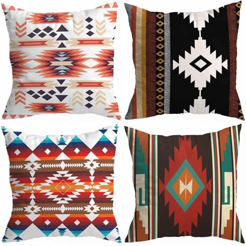 Waterproof Outdoor Cushion Set of 4 100x100 cm Style with Hidden Zipper Perfect for Summer & Autumn Garden Decor for Women - W-858 Waterproof Outdoor Cushion Set of 4 100x100 cm Style with Hidden Zipper Perfect for Summer & Autumn Garden Decor for Women - W-858