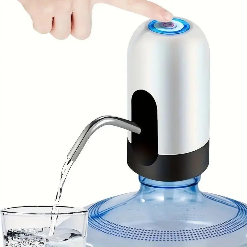 Image of VEROX Automatic Water Dispenser Pump for 20 Litre Bottle for Home, Office Type C USB Charging Water Pump- White
