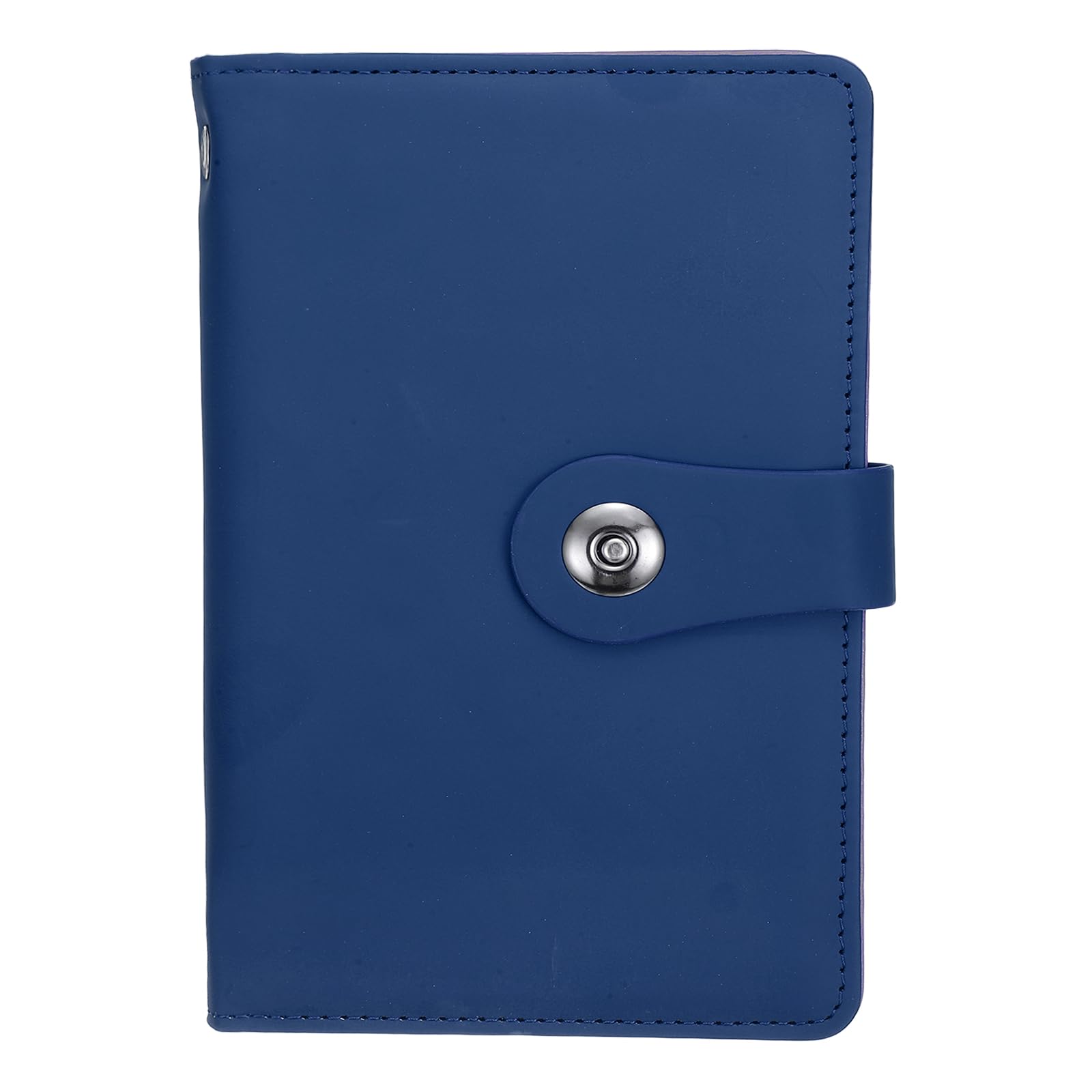 PATIKIL 100 Envelope Challenge Binder, A6 PU Leather Savings Challenges Book with Envelopes Money Saving Binder with Horizontal Insert for Office Budgeting Saving Expense, Dark Blue