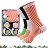 Coffret De Chaussettes Sushi, Chaussettes Drôles De Sushi Thon Saumon Maki, Chaussette Montantes En Coton À Motifs Alimentaires, Idéales Pour Petits Cadeaux De Noël