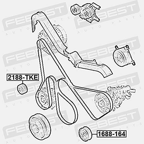 Amazon.com: Pulley Idler Febest 2188-TKE OEM 1717608 : Automotive