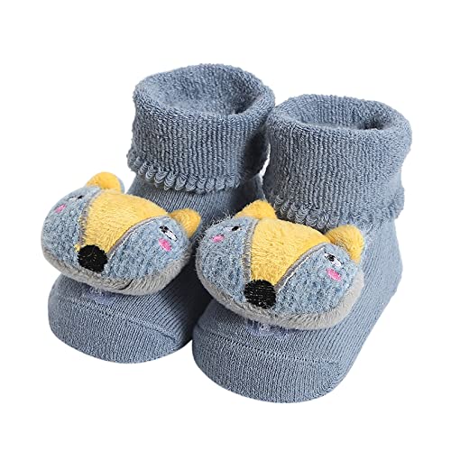 Mercatoo Meias de inverno para bebês recém-nascidos, dispensadoras de cola, meias de chão, meias de engatinhar para bebês e meninas