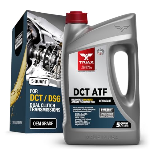 TRIAX DCT ATF - Full Synthetic Dual Clutch Automatic Transmission Fluid - OEM Grade - Compatible with Direct Shift Gearboxes and Dual Clutch Transmissions (5 Quart)