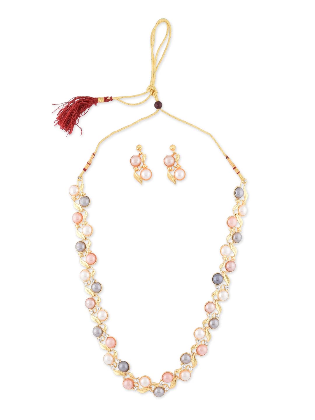 ZAVERI PEARLS Gold Tone Contemporary Style Splendid Jewellery Set For Women-ZPFK9343 (B084JM6YVF) Amazon Price History, Amazon Price Tracker