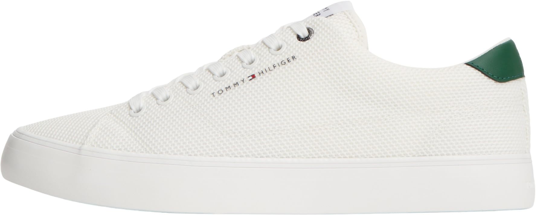 Tommy Hilfiger Men Th Hi Vulc Core Low Summer Mesh FM0FM05876 Low Top, Beige, 8