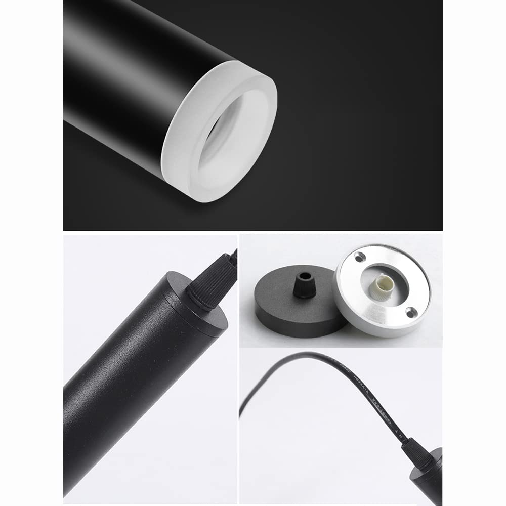 Aluminio LED Luz Luz Moderna Altura Ajustable Lámpara Suspensión Ahorro de energía Emisión de la Isla de la Cocina para Bares Corredor Dormitorios Techo Luz de Techo,Warm White,610mm