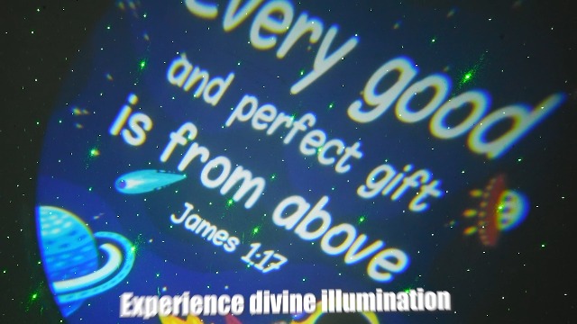 Image of Aurelema Bible Verses Projector Galaxy Projector Includes 12 Interchangeable Christian Discs Night Light Set Project Religious on Walls or Ceilings for Gift(Classic)