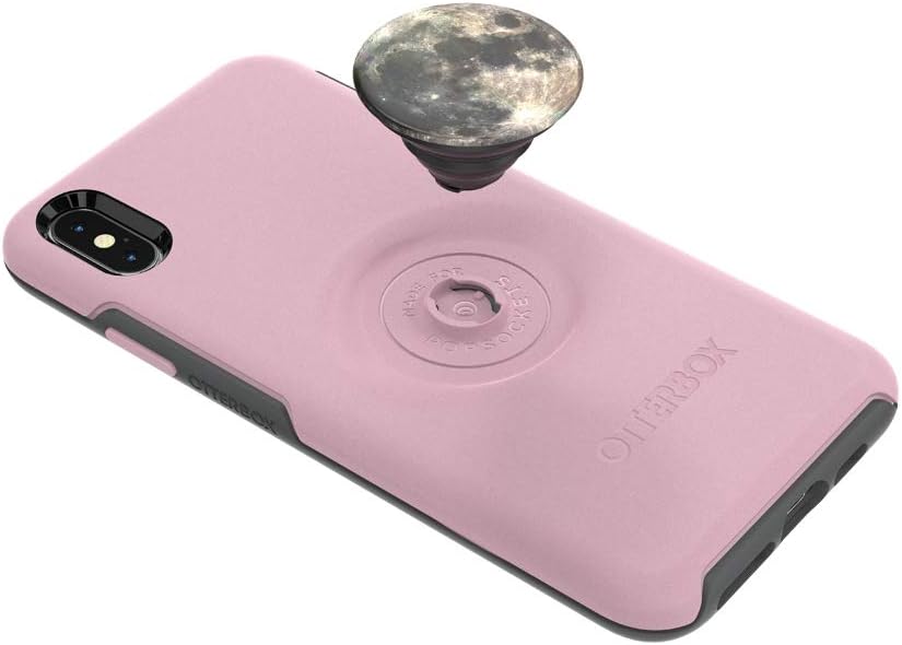 🔥 Otter + Pop for iPhone Xs Max: OtterBox Symmetry Series Case with PopSockets Swappable PopTop - Mauvelous with Moon
