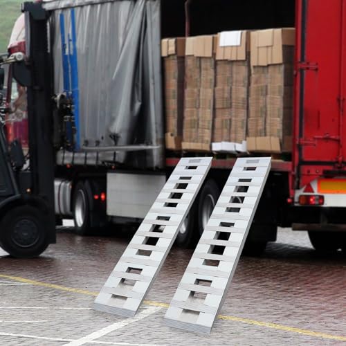 2 rampas de aluminio para remolque de auto, capacidad 6800 lb miniatura 7