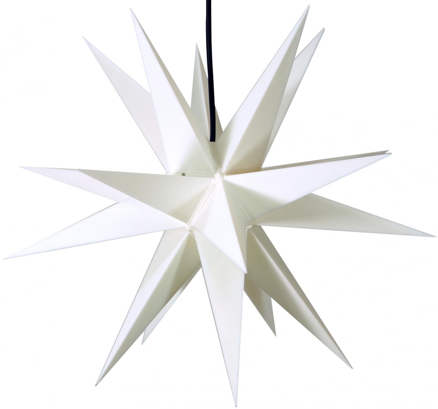 Melchior Outdoor II 3D Außenstern Ø 60 cm 20 Spitzen 4 m Außenkabel Weiß