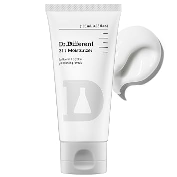 Dr.Different 311 Moisturizer - Ceramide Face Moisturizer for Dry Skin, Hypoallergenic Hydrating and Skin Barrier Facial Cream, 3.38 oz