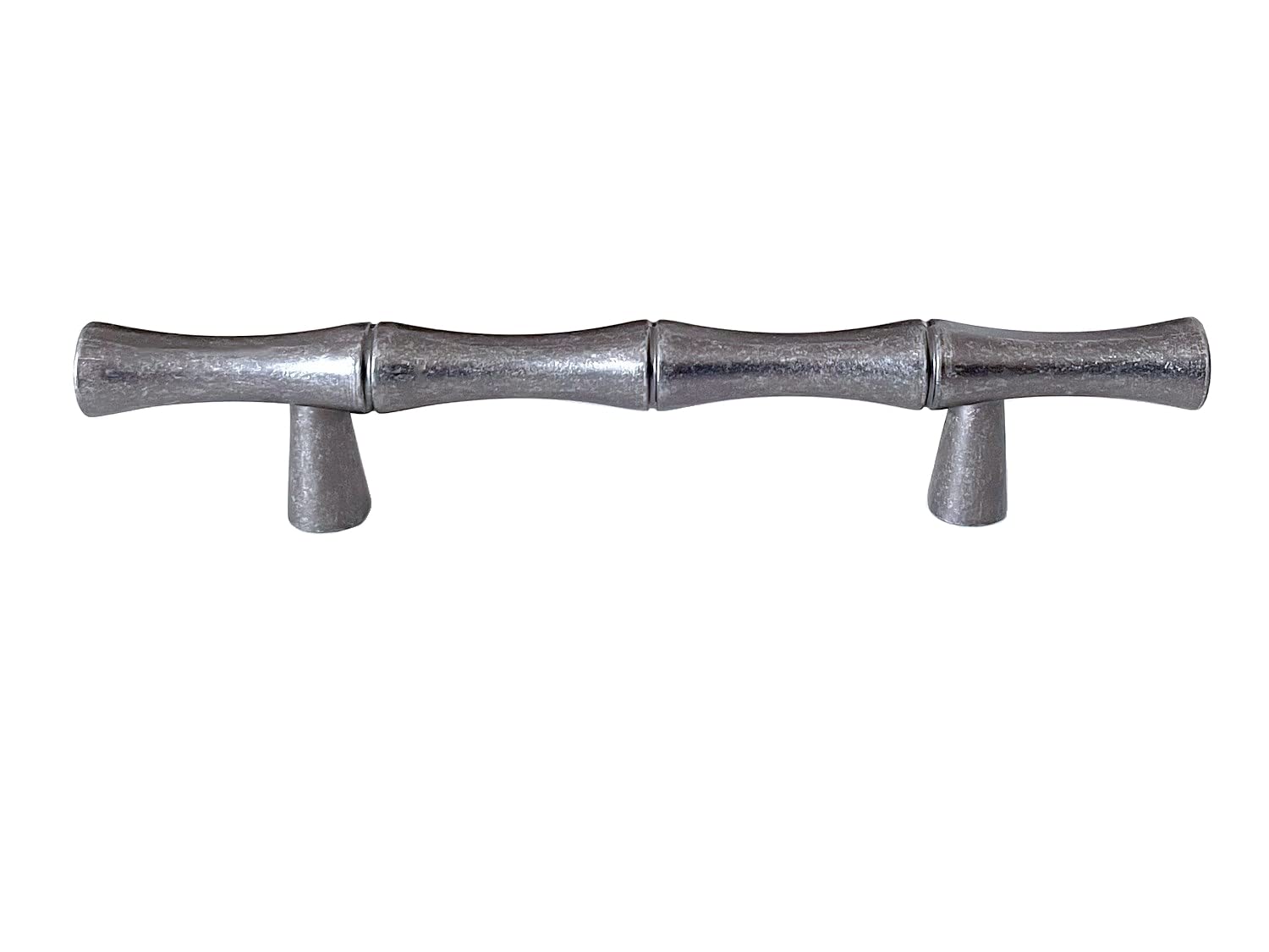Poignée meuble bambou 76mm étain antique pour rénover commode