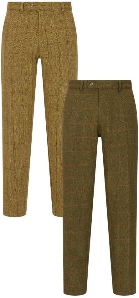 Walker and Hawkes - Men's Derby Tweed Leighton Suit Trousers - Image 6