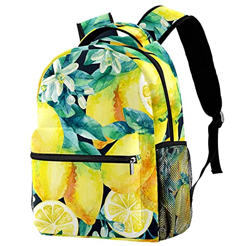 Sac à dos décontracté pour femme style dessin animé insecte et champignon multicolore