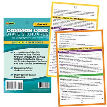 Gr 5 Quick Flip For Common Core Standards 1564723356 Book Cover