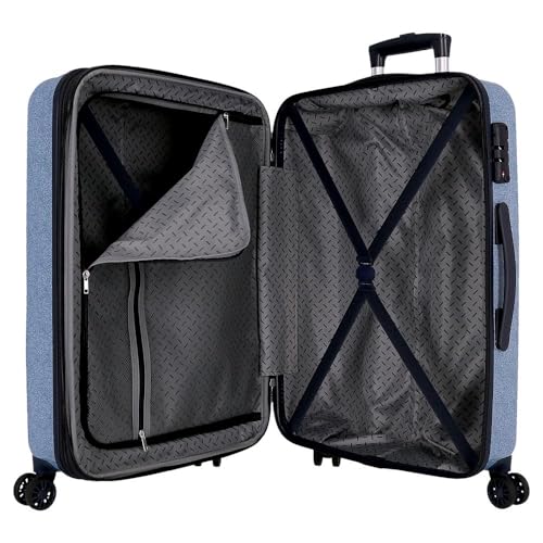 Valises rigides Movom Spring Vibes bleues pour protéger vos vêtements