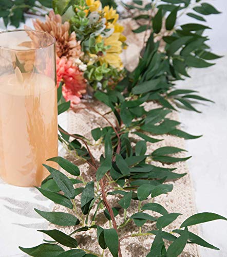 Kyrieval - Ghirlanda di eucalipto artificiale, 1,5...