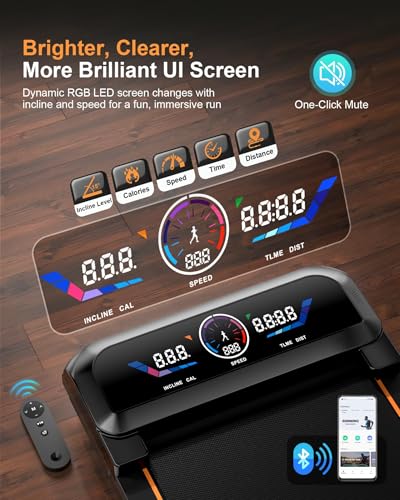 Motorized Folding Treadmill with Incline