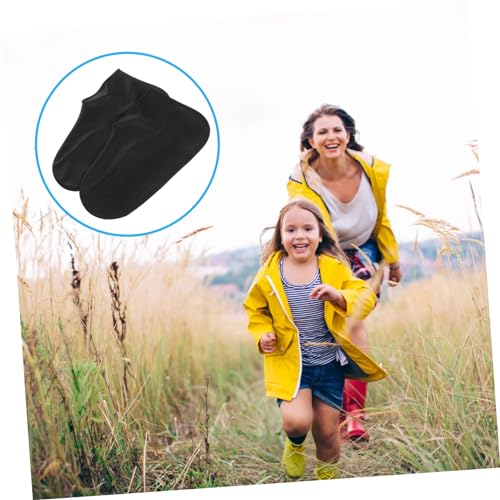 Cubre zapatos de silicona negros para hombre, impermeables y resistentes para exterior, talla L miniatura 4