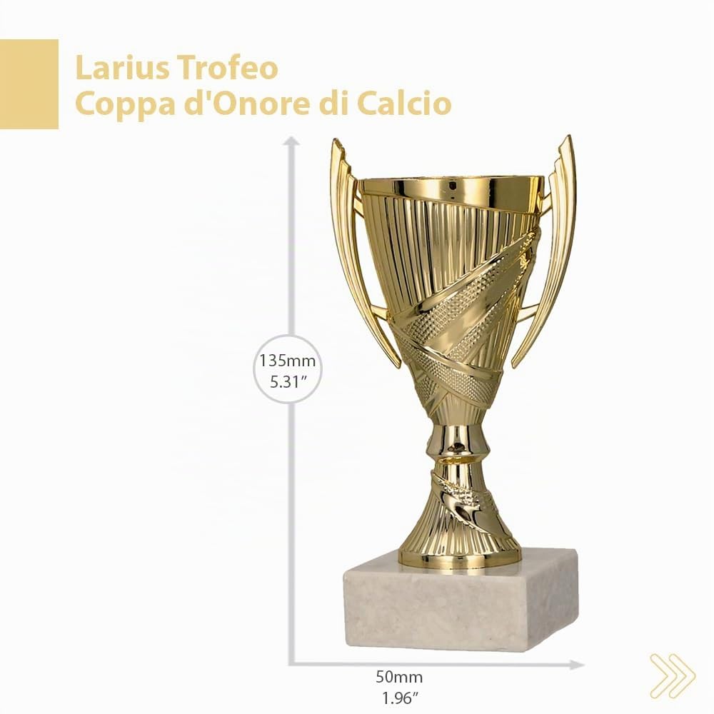 Larius Vincitore Coppa – Trofeo Regalo con Testo Desiderato