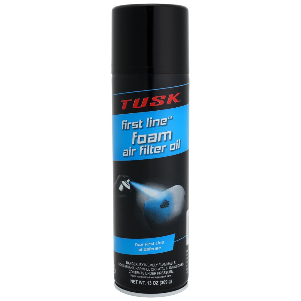Tusk First Line Foam Air Filter Oil 13 oz (2 Pack) – High-Performance Oil for Dirt Bike, ATV, UTV & Powersports Foam Filters – Traps Dirt & Dust for Maximum Engine Protection