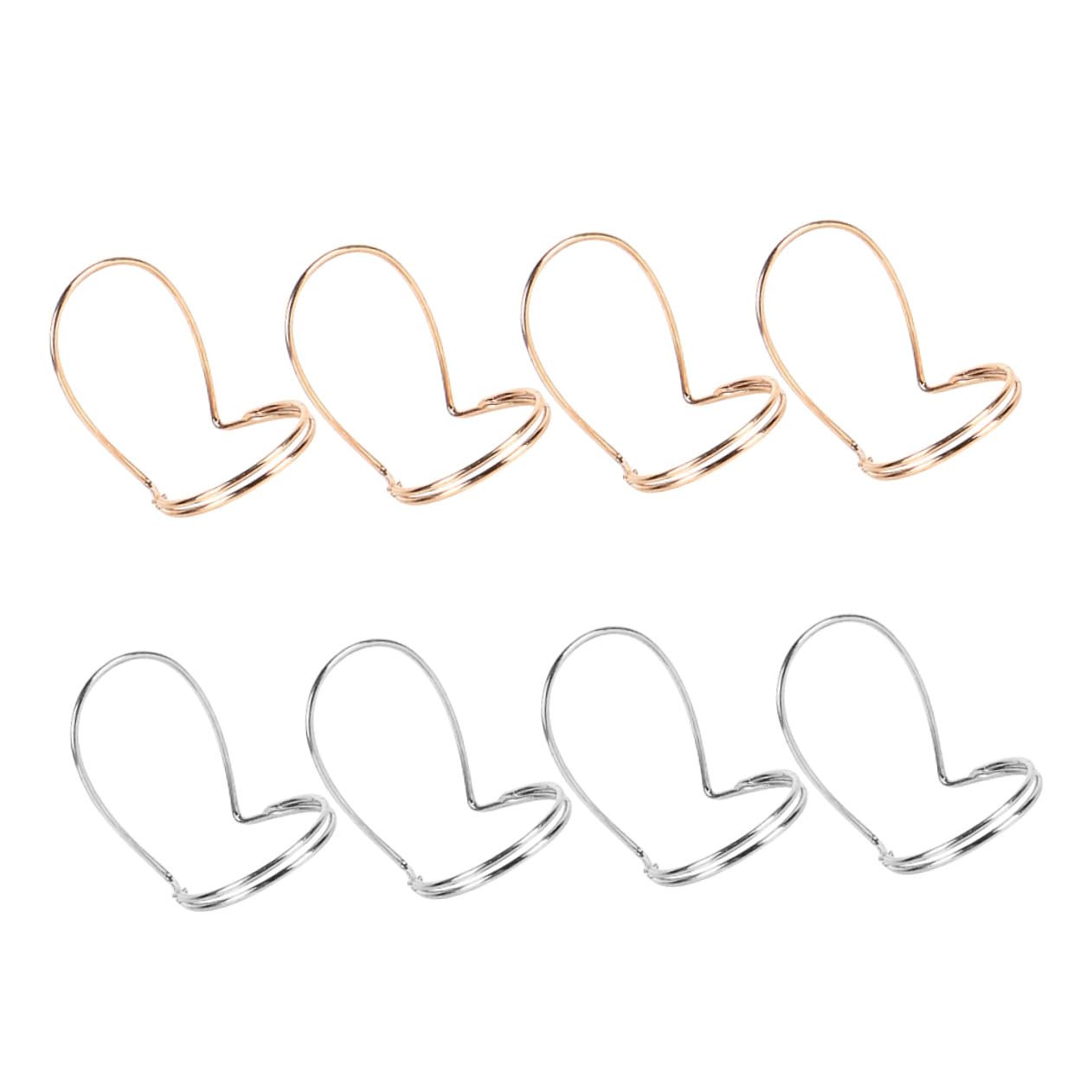 8 pièces Lot de Médiators Doigt et Pouce Métal pour Guitare Folk Banjo Mandoline Confortables et Ergonomiques Protection pour Doigts et Ongles Couleurs Or et Argent