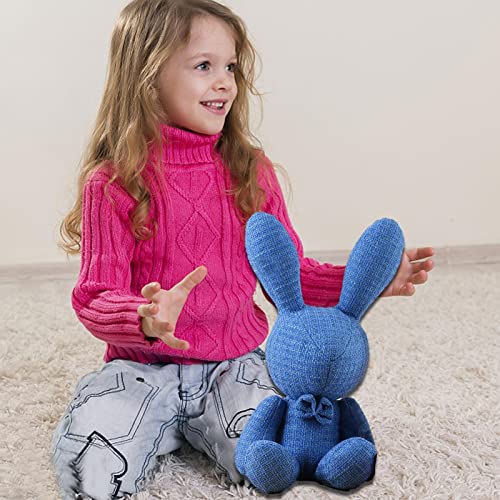 coelho feita à mão – Ornamento coelhinho pelúcia macio feito à mão, decoração páscoa para sala janta