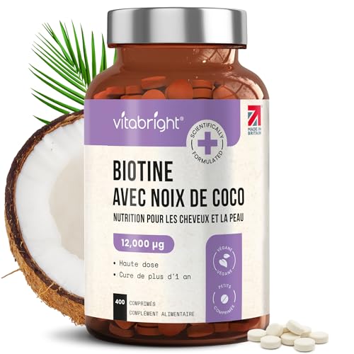 Biotine Cheveux Pousse Rapide | 12 000 mg Extra Fort