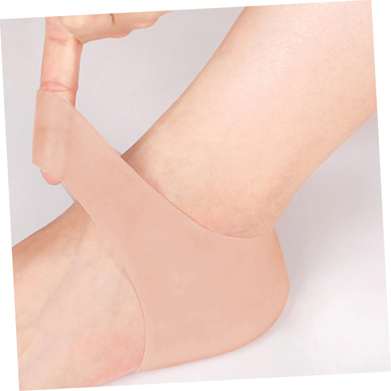 LIFKOME Gel Heel Sleeves Protector Pads Silicone Moisturizing Foot Care Socks for Night Use Skin Care Protector for Heel Relief and Moisturizing Treatment for Daily Foot Care