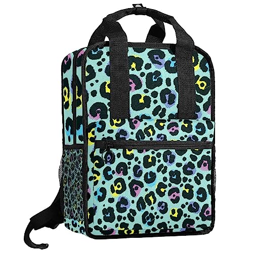 Sac à dos avec bretelles réglables au motif abstrait et coloré