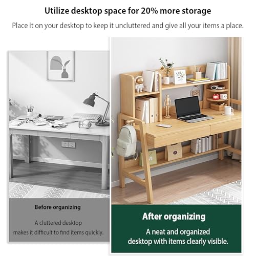 Rack de bureau MDF robuste avec espace de support de moniteur