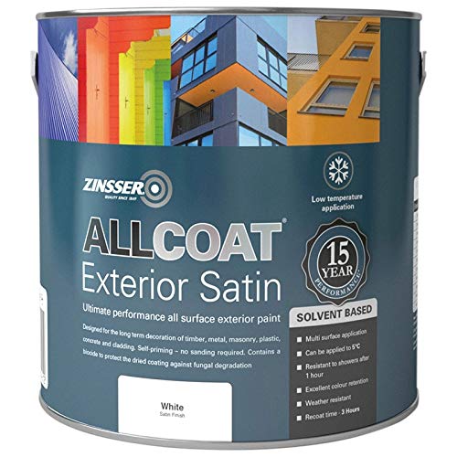 Zinsser Allcoat Exterior (Satin Finish) Solvent Based 5lt White ...