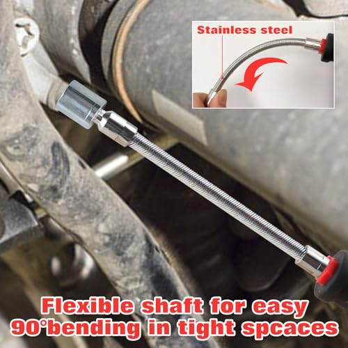LEONTOOL Belt Changing Tool Clutch Cover Removal Tool with Reversible Socket, Belt Changing Removal Tools Kit, Belt Removal Tools Kit Compatible with Polaris RZR RZR-4 XP Turbo RS1 Ranger XP 1000 - Thumbnail 5