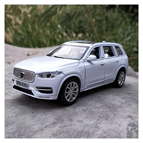 MING ZHEN Toy car Model 1:32 for Volvo XC90 SUV Alloy Car Diecasts Toy Collection High Simulation Toys for Kids (Color : White)