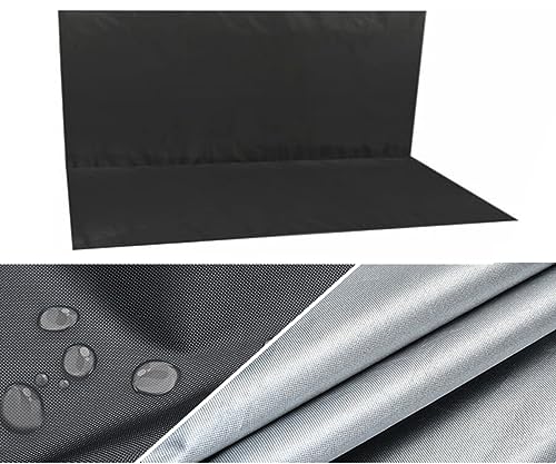 Copertura di ricambio per dondolo resistente e impermeabile, in tessuto Oxford 600D, per sedia a dondolo a 2/3 posti, per veranda, veranda, giardino, protezione da giardino, colore grigio (148 x 49,8