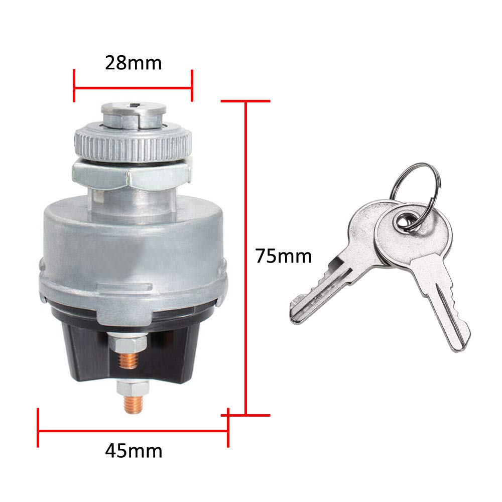 12V universele motorstartschakelaar, waterdichte contactsleutel