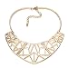 Onnea Gold Tone Cutout Geo Choker Necklace for Women