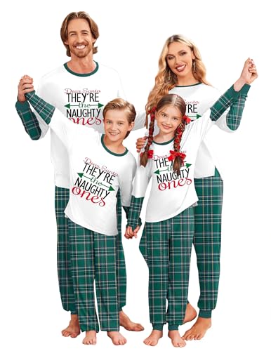Ekouaer Matching Christmas Pajamas for Family Soft Long Sleeve Holiday Xmas Pjs Sleepwear Jammies...
