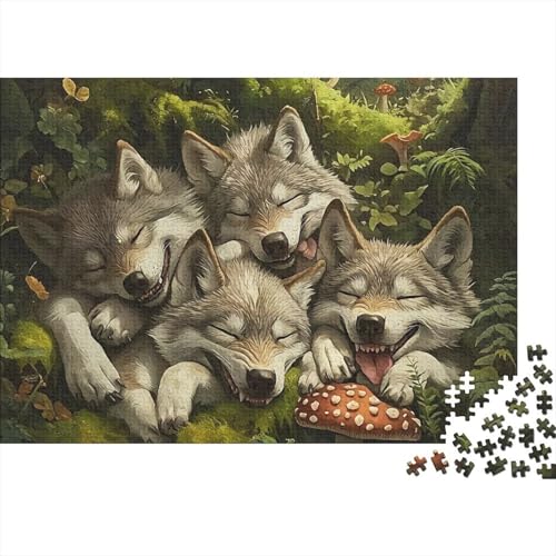 Rompecabezas de lobo de 1000 piezas, el regalo educativo ideal para amantes de retos