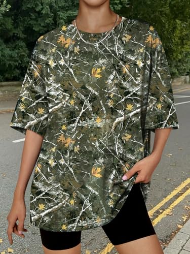 Image of Trendy Queen Womens Oversized T-Shirts Short Sleeves Workout Tops | Casual Summer Gym Tees Plus Size Fashion Clothes 2026