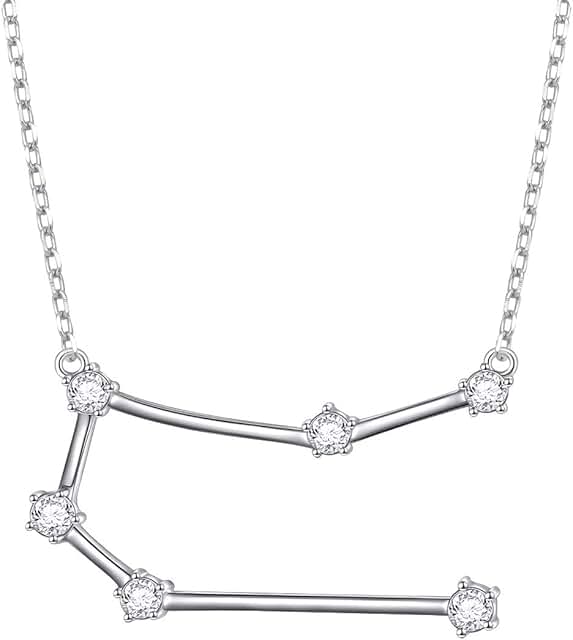 925 Sterling Silver CZ Astrology 12 Constellation Horoscope Sign Astrolo...